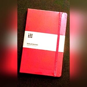 Classic Red Moleskine Large Hardcover Notebook Ruled